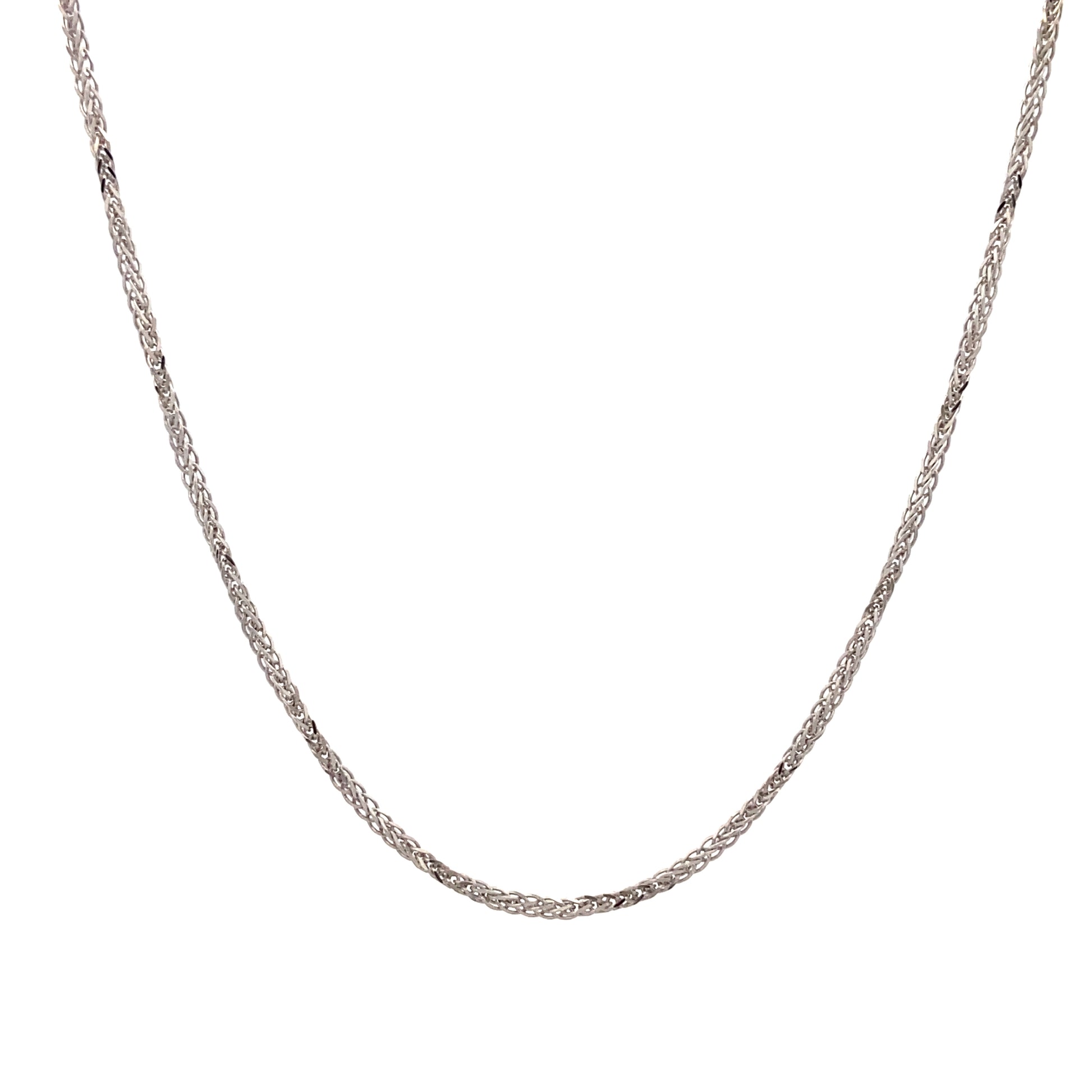 14K White Gold Franco Chain | Luby Gold Collection | Luby 