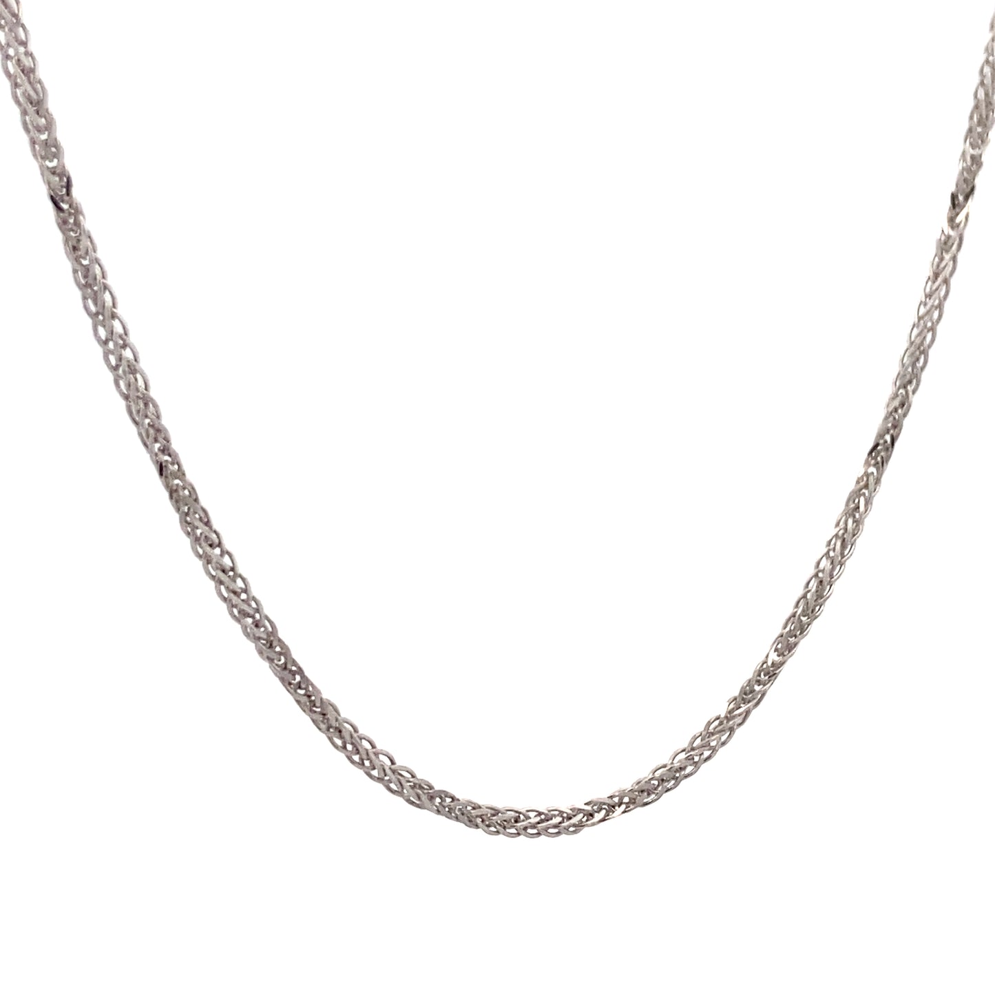 14K White Gold Franco Chain | Luby Gold Collection | Luby 