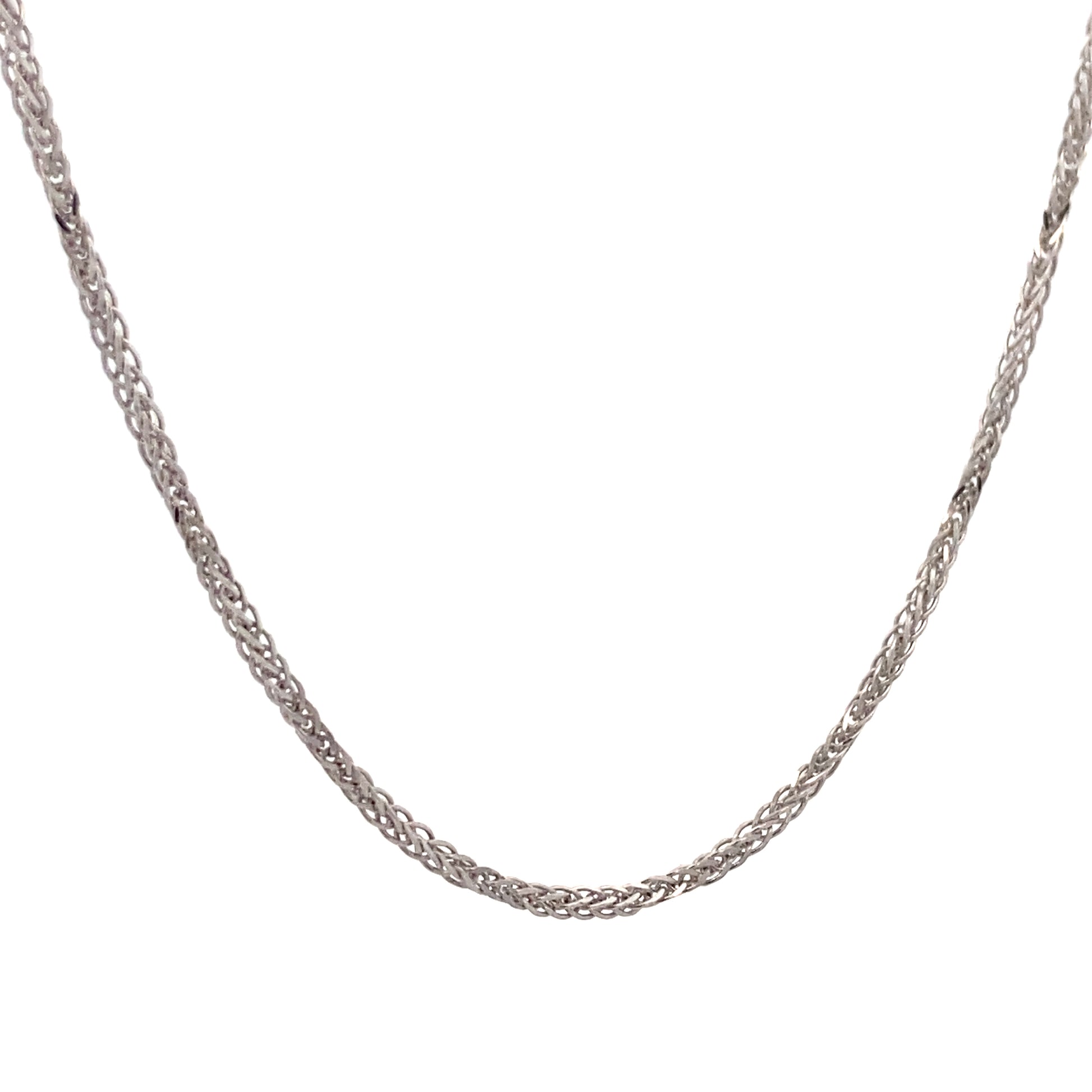 14K White Gold Franco Chain | Luby Gold Collection | Luby 