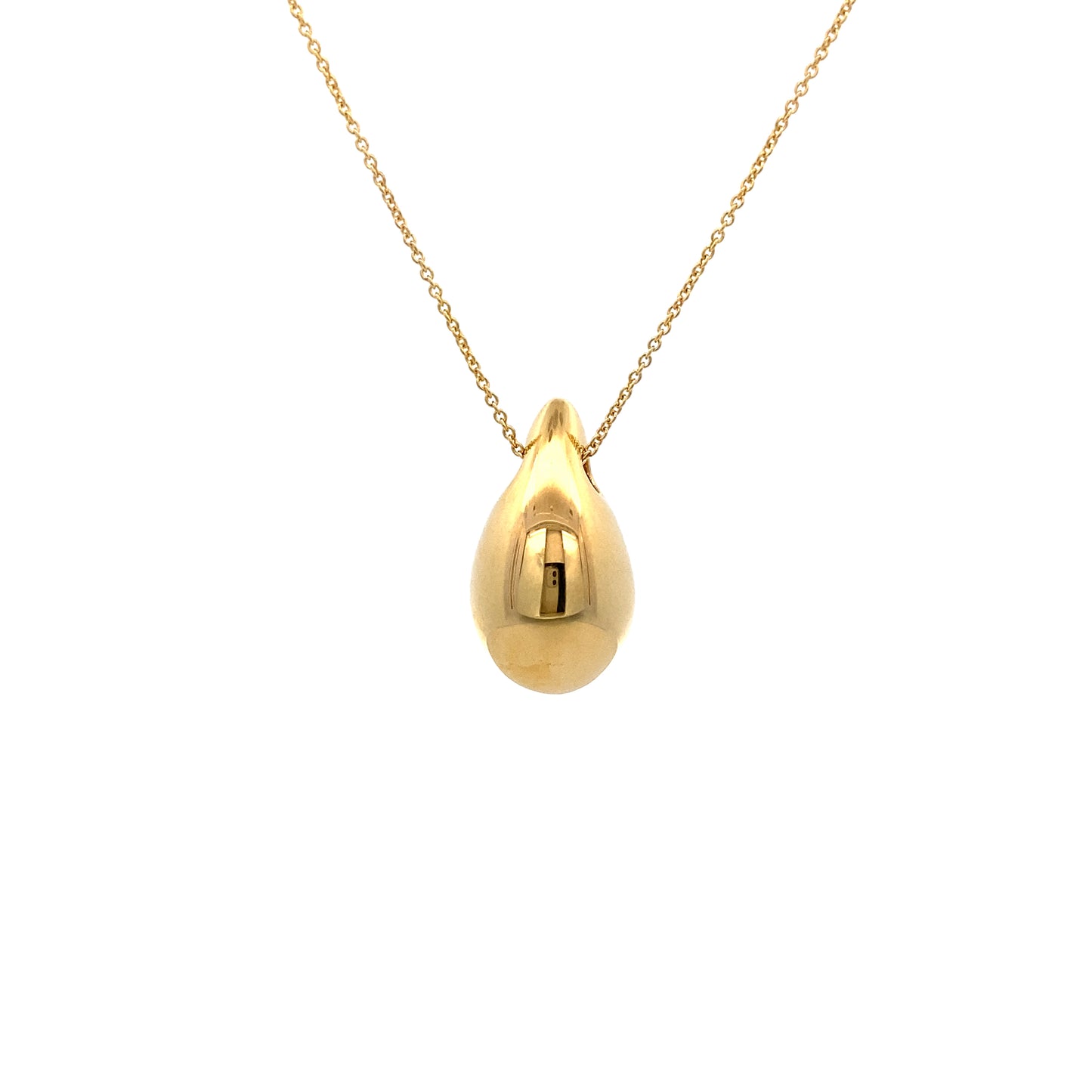 14K Gold Small Teardrop Necklace