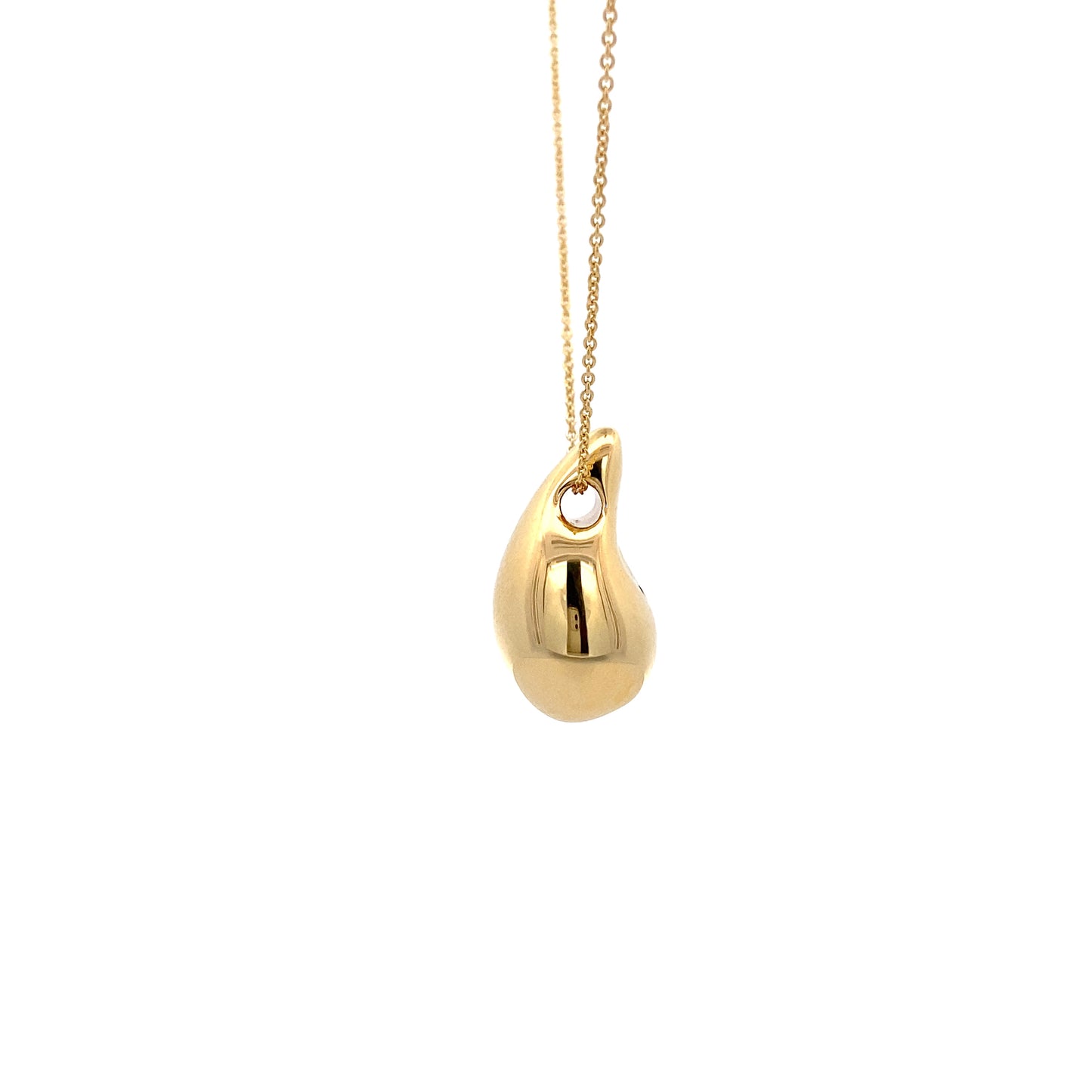 14K Gold Small Teardrop Necklace