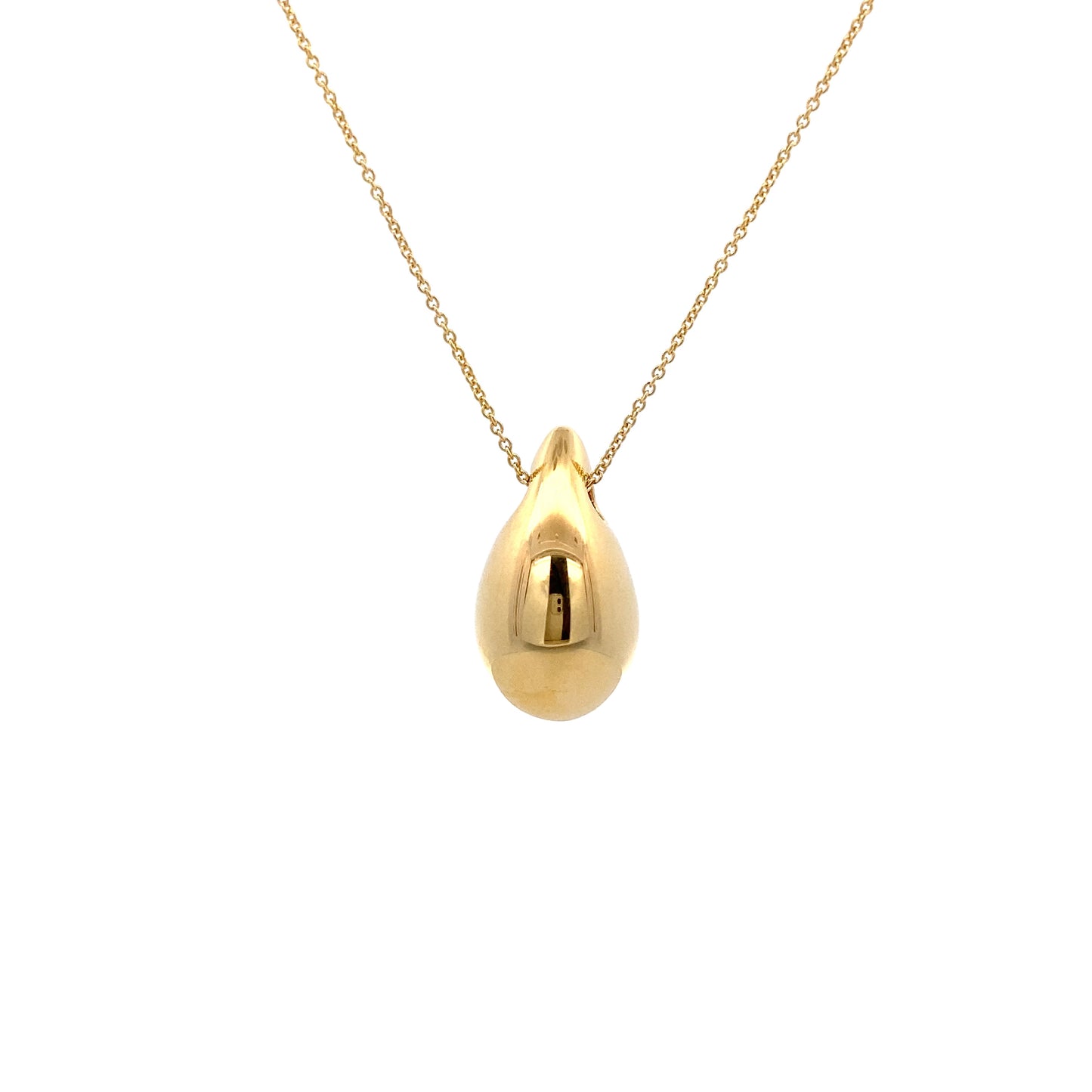 14K Gold Small Teardrop Necklace