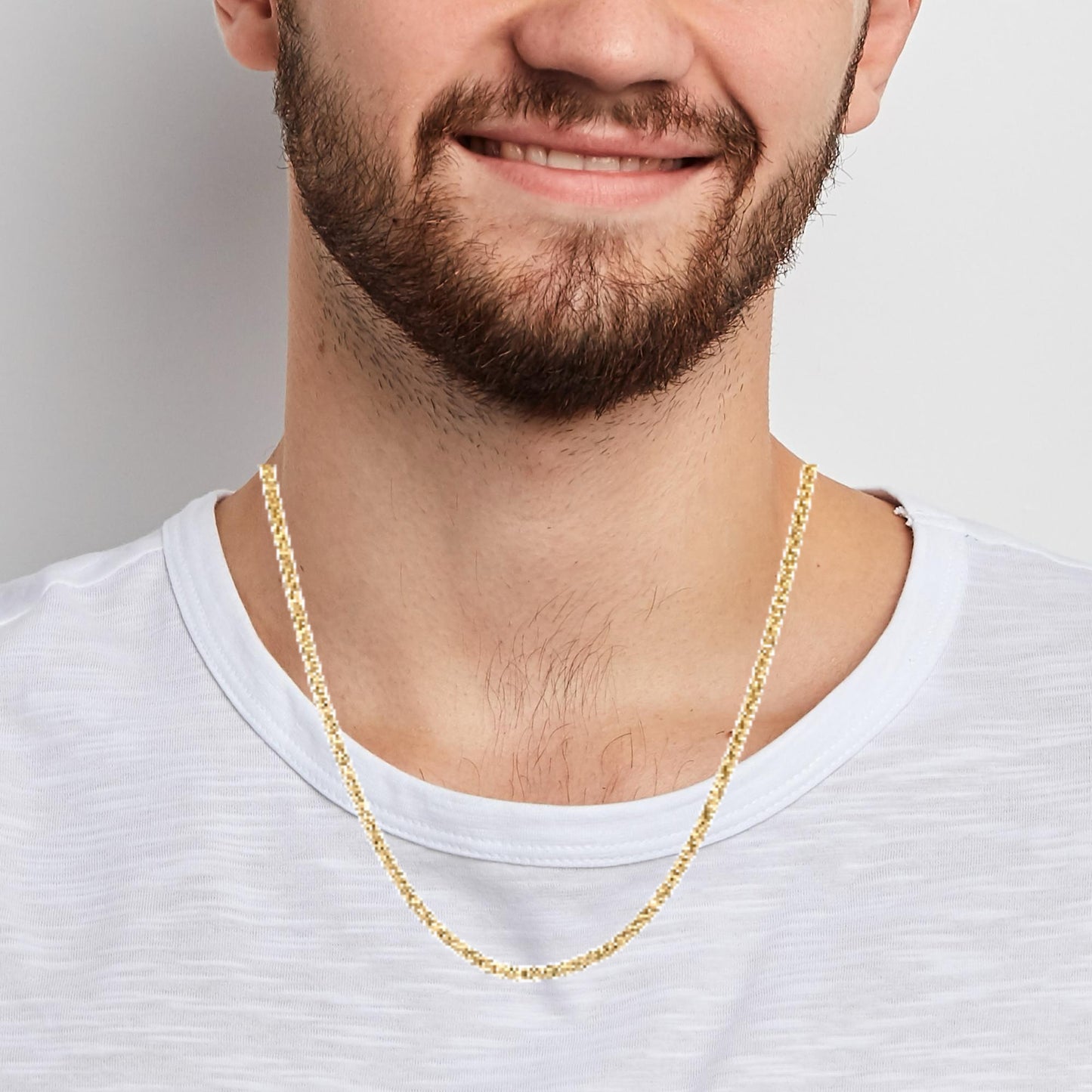 14K Gold Box Fancy Chain