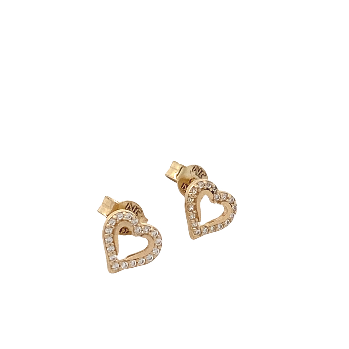14k Gold Heart Earrings | Luby Gold Collection | Luby 