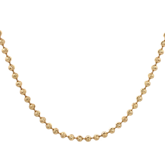 14k Gold Polka Dot Necklace