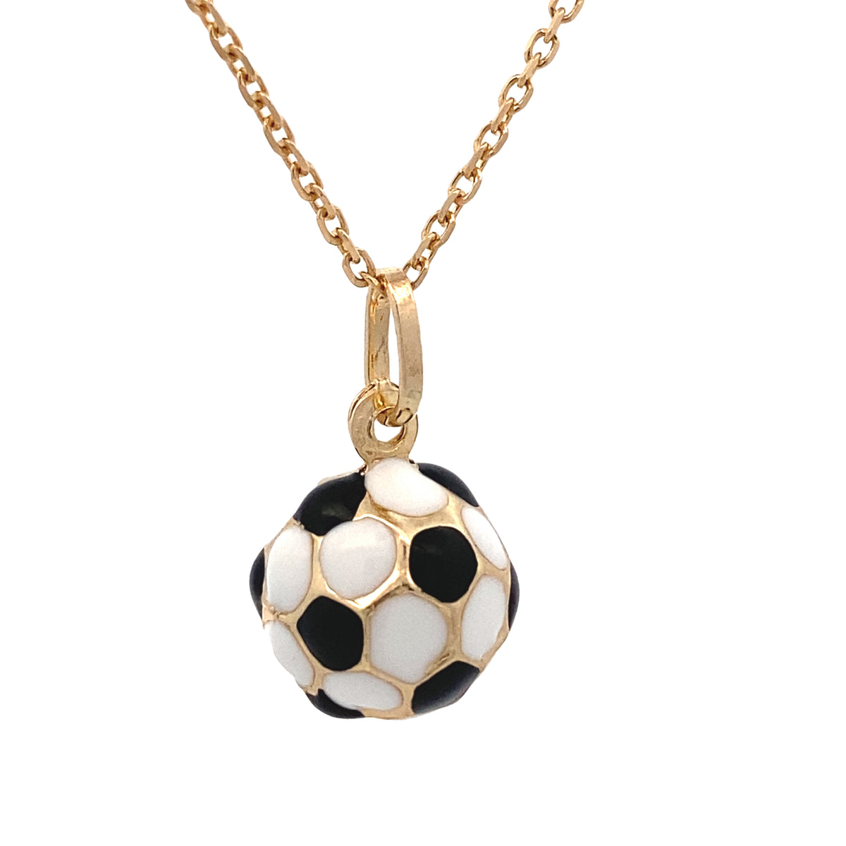 14k Gold Soccer Ball Pendant | Luby Gold Collection | Luby 