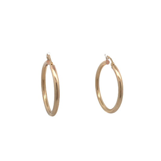 10K Gold Medium Bold Hoops