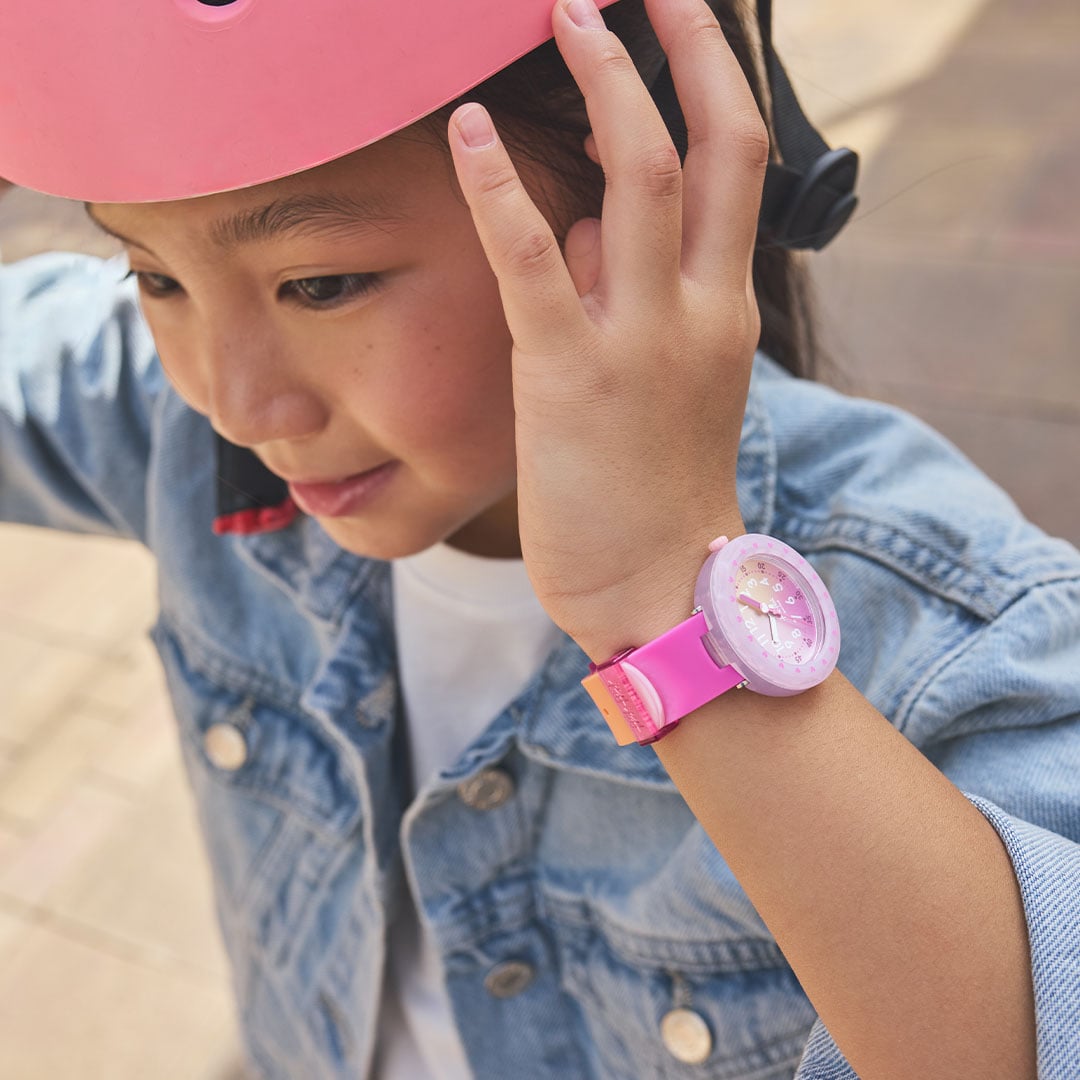 FUZE IN PINK | Flik Flak by Swatch | Luby 