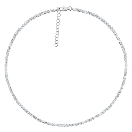 ADJUSTABLE TENNIS CHOKER NECKLACE (2.5MM) A.R.Z STEEL