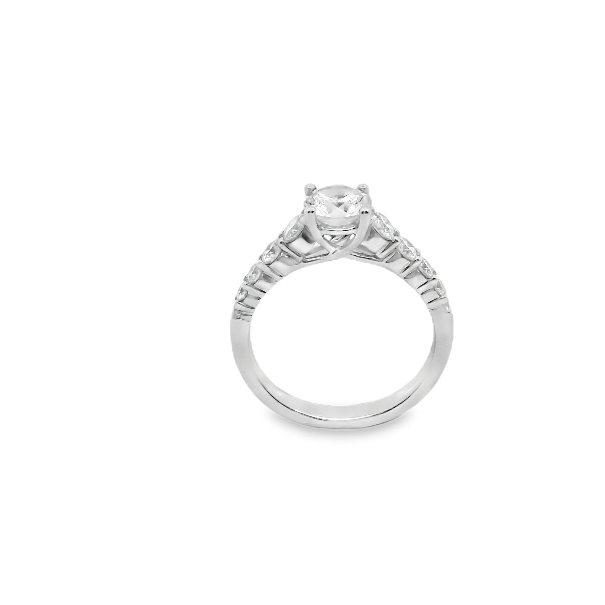 Zeghani 14K Diamond Straight Engagement Ring | Zeghani | Luby 