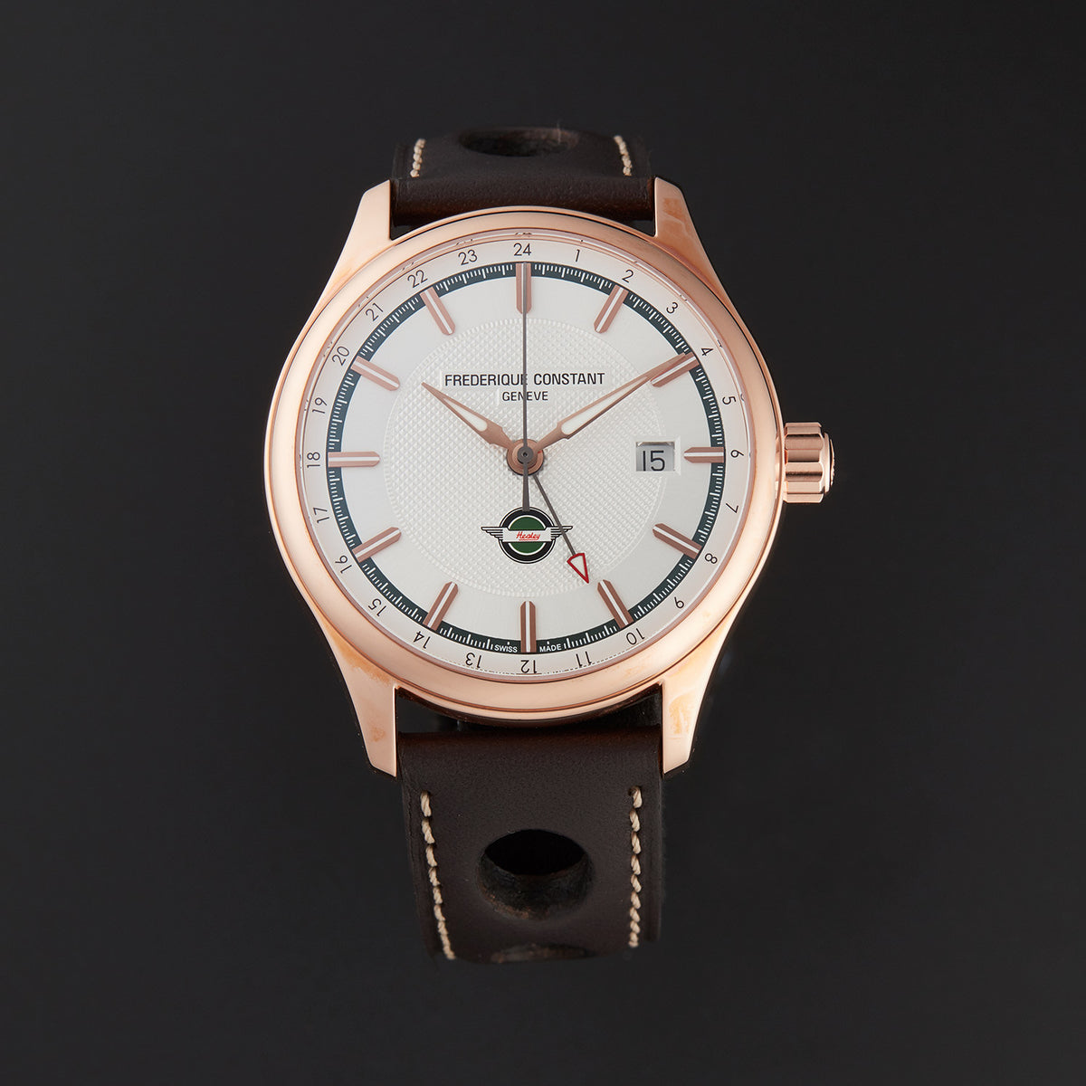 Healey Automatic GMT Limited Edition (Rose-Gold White) | Frederique Constant | Luby 