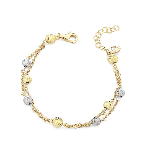 Marcello Pane Two-Tone Ball Bracelet
