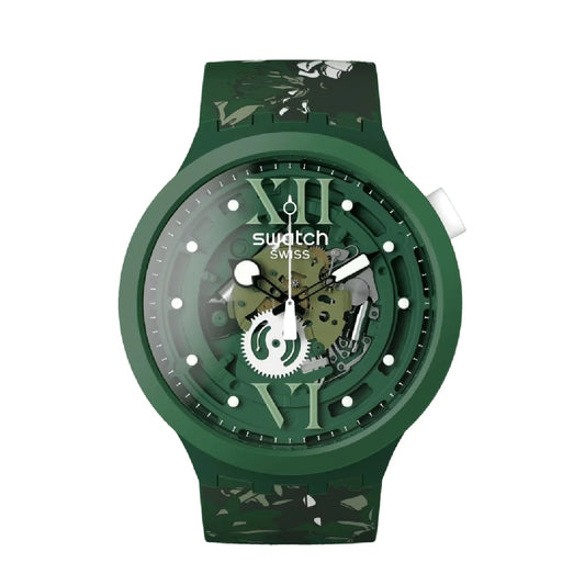 Camoflower Green | Swatch | Luby 