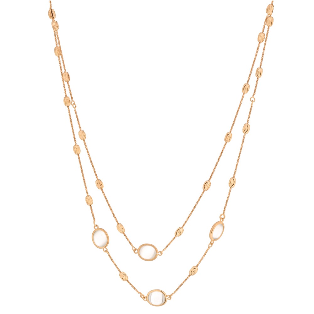 Collana Occhio Di Gatto Grigio Chiaro - Itaca Colors