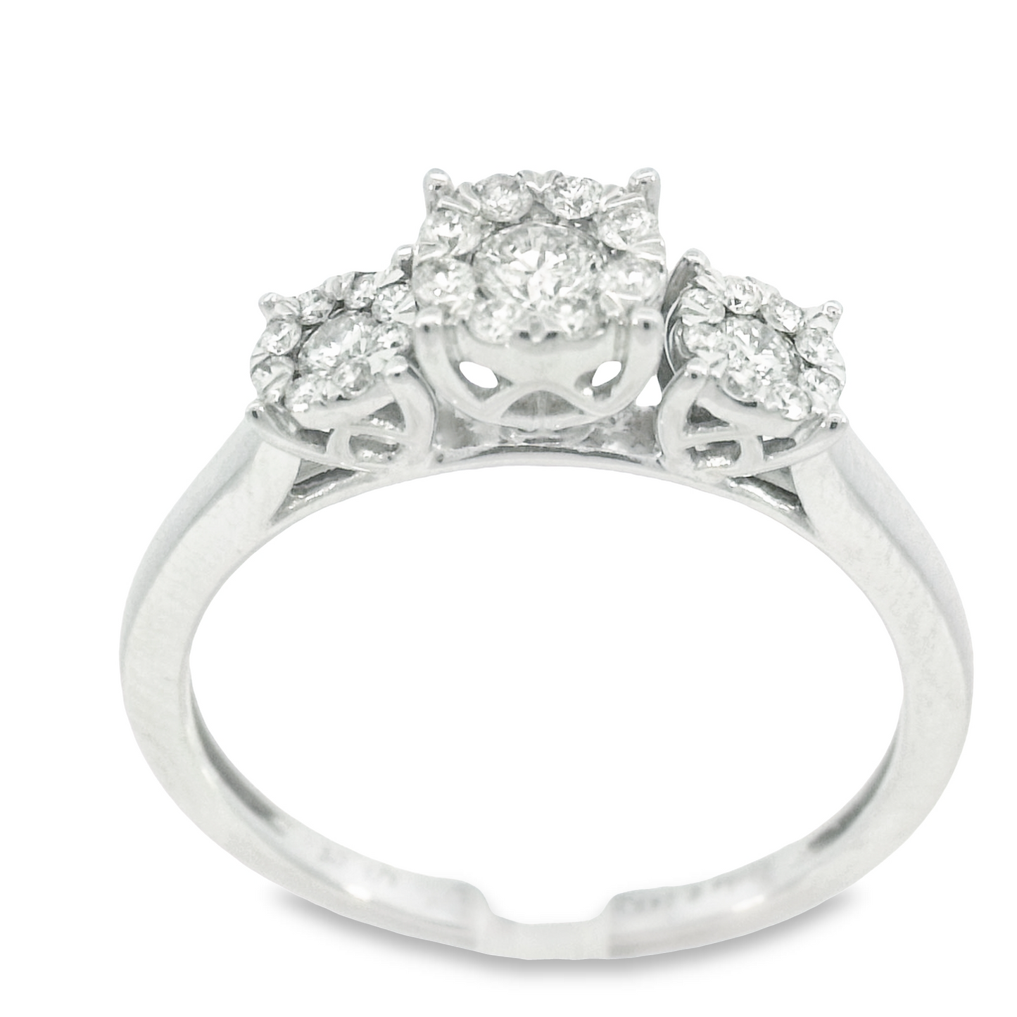 14K White Gold Bridal Ring 0.33ct | Luby Diamond Collection | Luby 