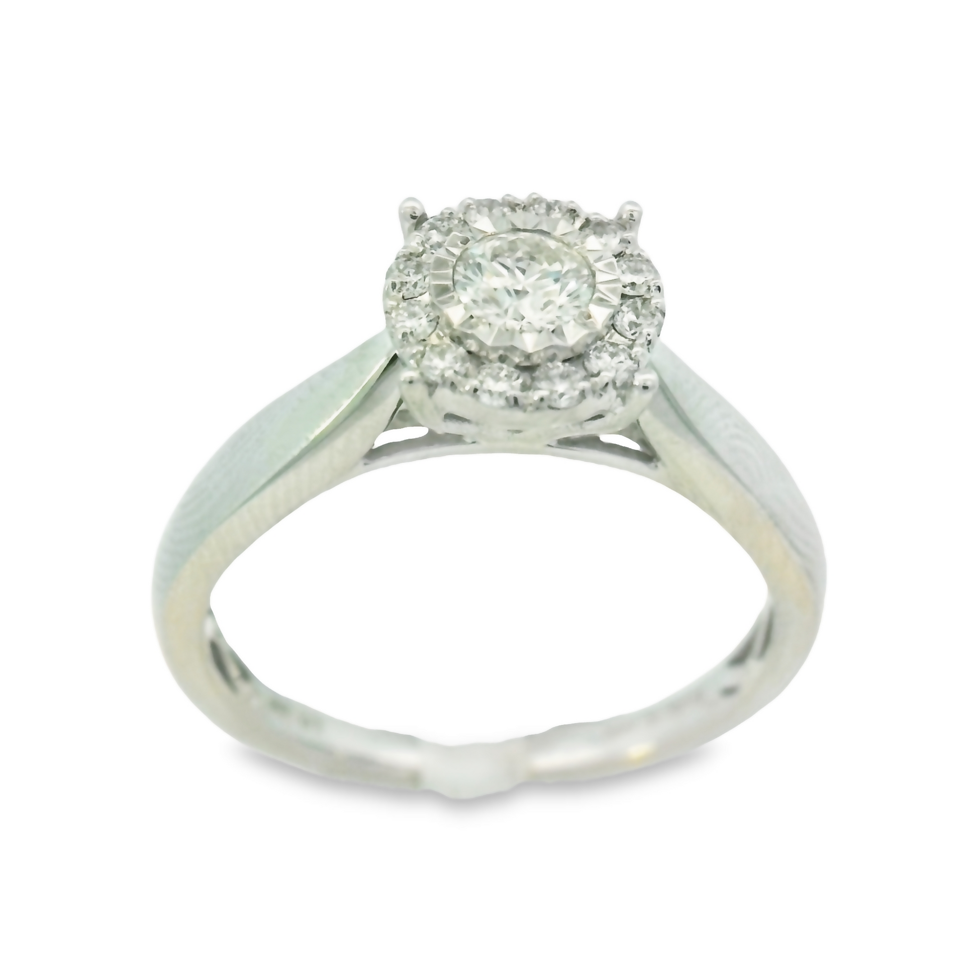 14K White Gold Diamond Bridal Ring 0.33ct | Luby Diamond Collection | Luby 