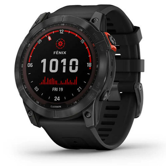 Fēnix® 7 – Solar Edition Slate Gray with Black Band | Garmin | Luby 