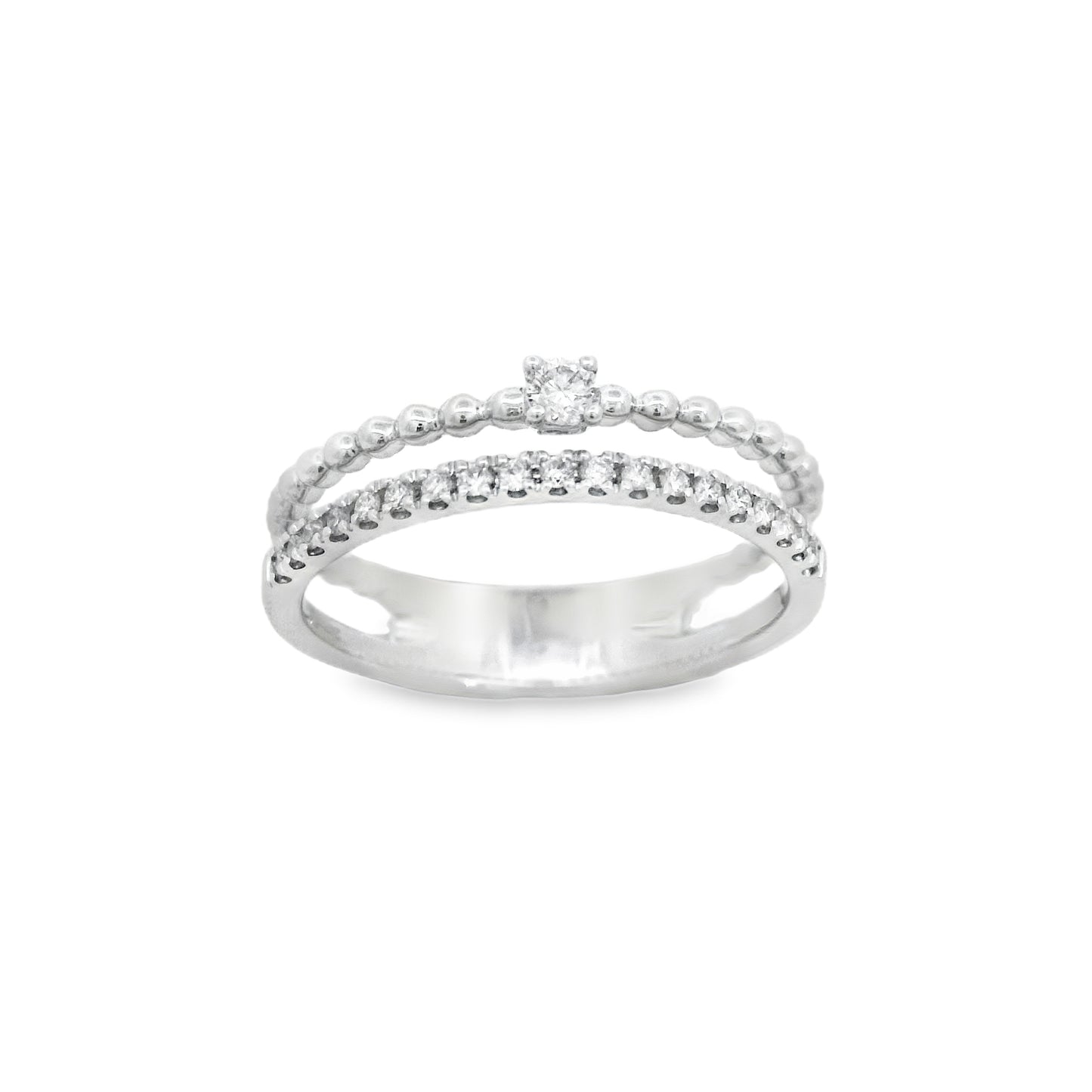Zeghani 14K White Gold Fashion Right Hand Ring | Zeghani | Luby 