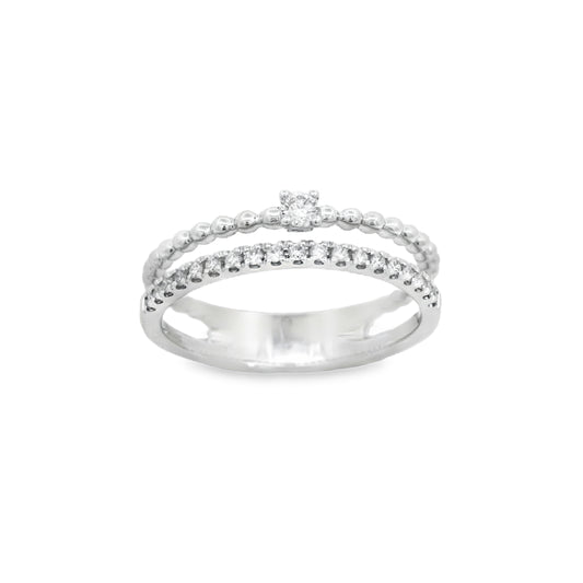 Zeghani 14K White Gold Fashion Right Hand Ring | Zeghani | Luby 