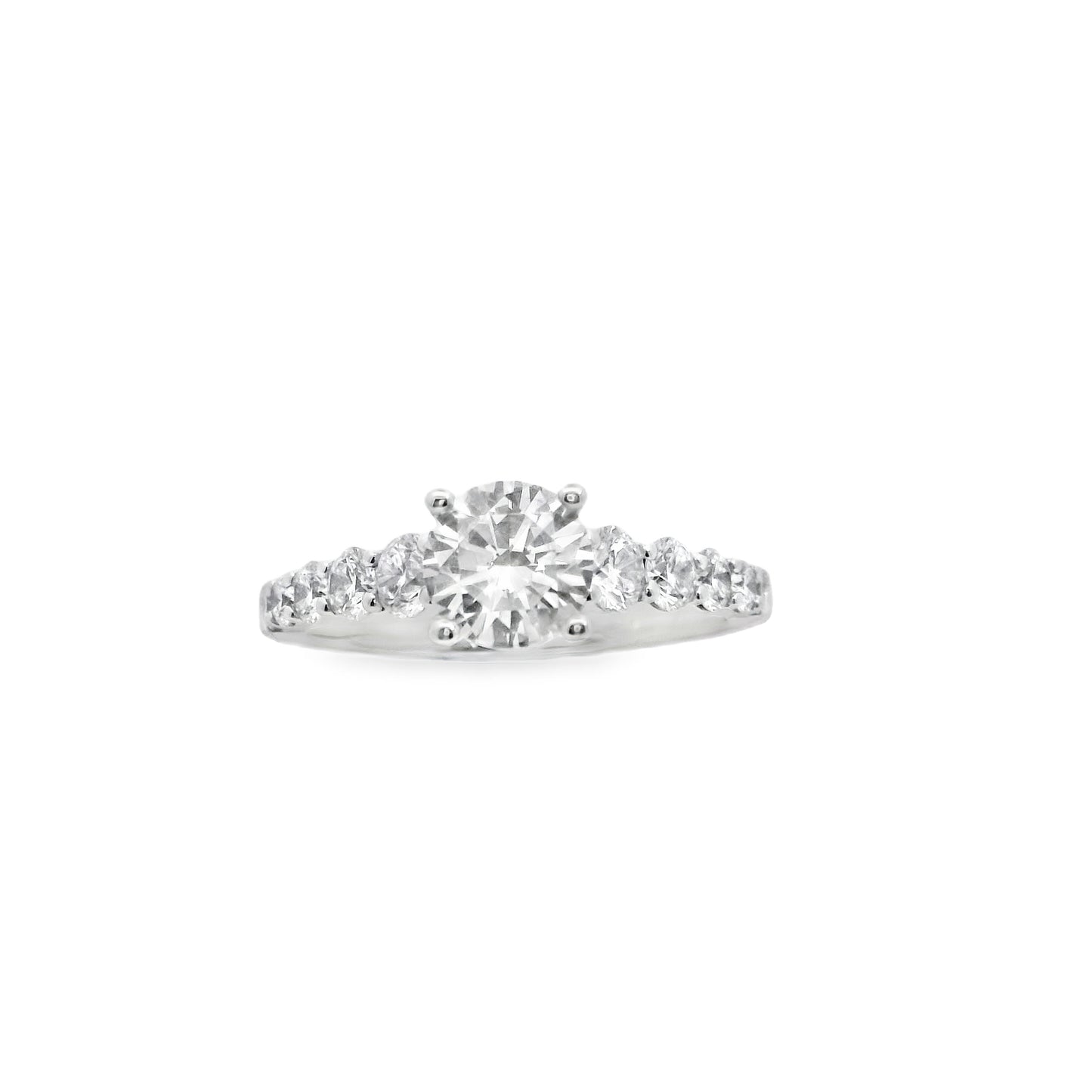 Zeghani 14K Diamond Straight Engagement Ring | Zeghani | Luby 