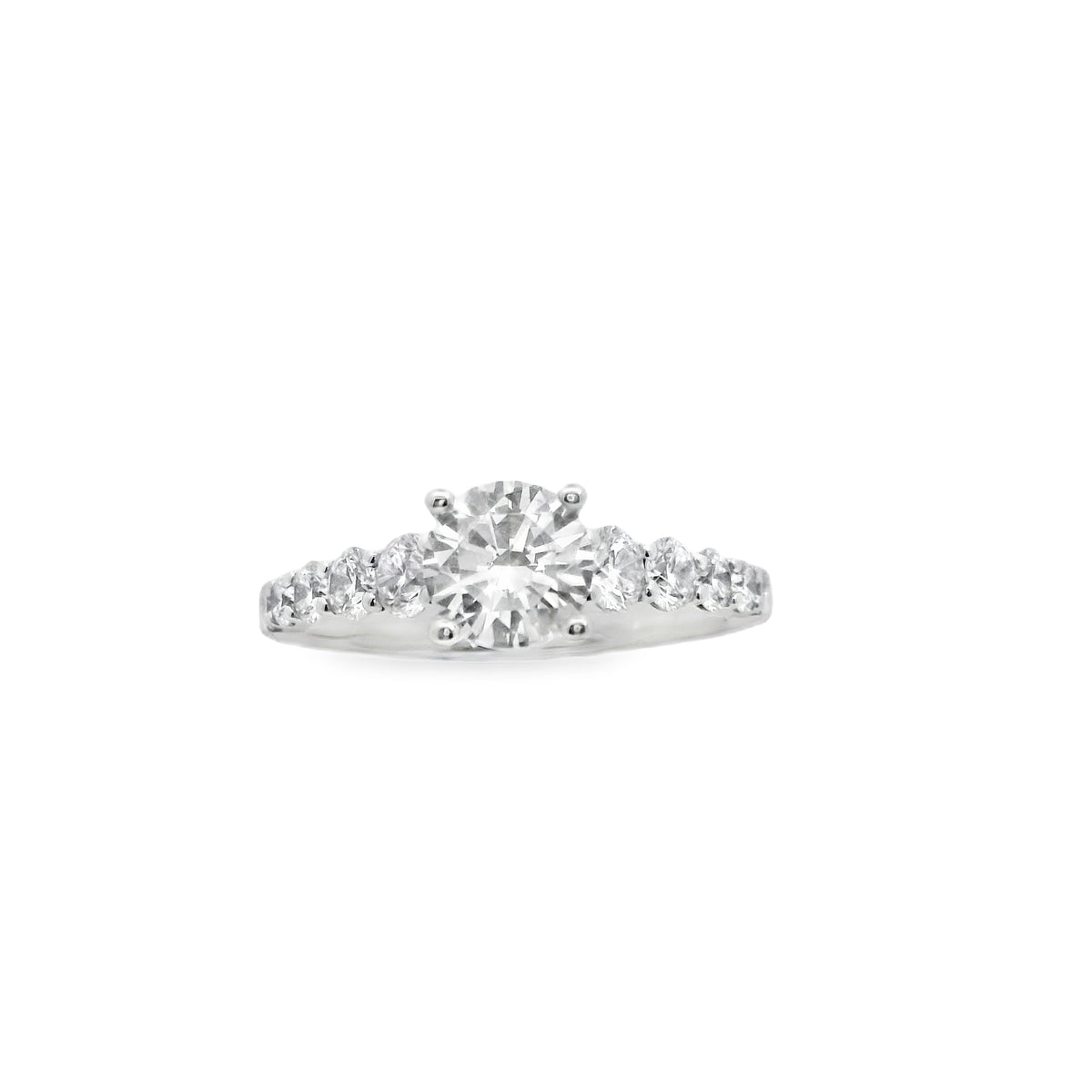 Zeghani 14K Diamond Straight Engagement Ring | Zeghani | Luby 