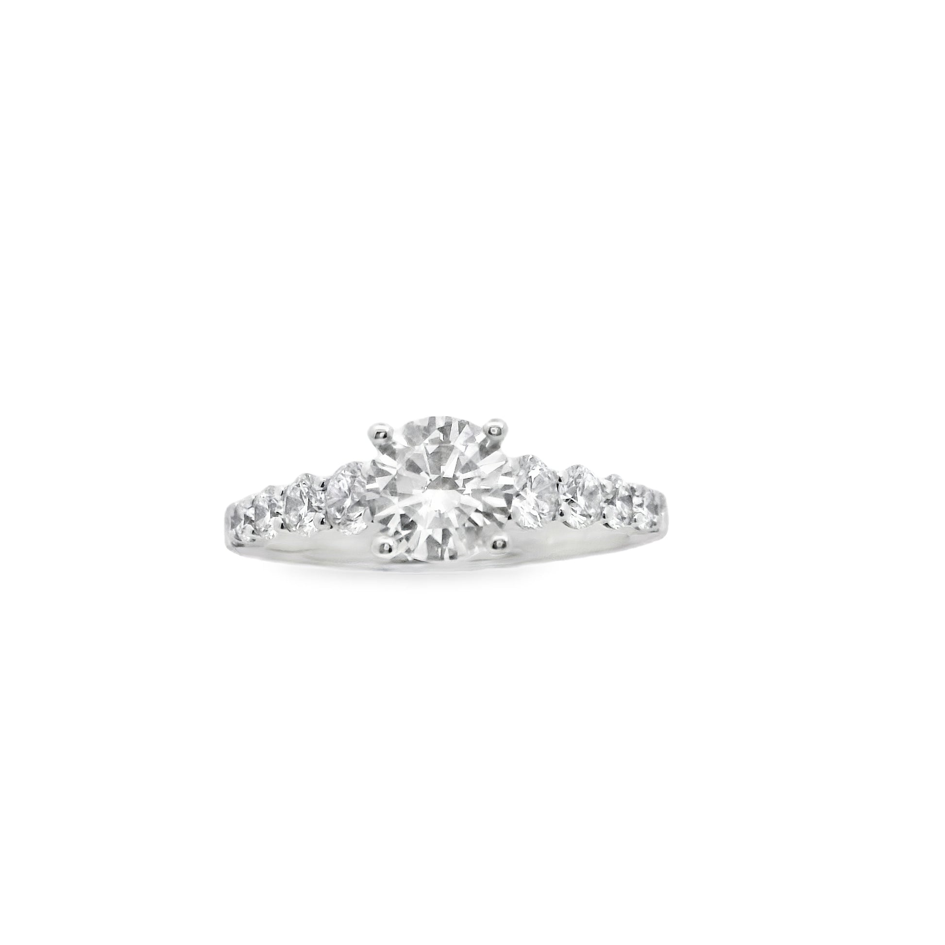 Zeghani 14K Diamond Straight Engagement Ring | Zeghani | Luby 