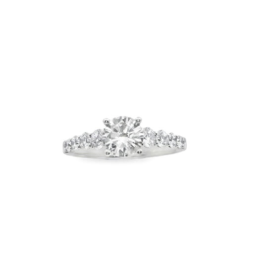 Zeghani 14K Diamond Straight Engagement Ring | Zeghani | Luby 