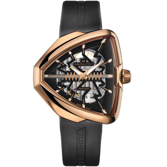 Ventura Elvis80 Skeleton Automatic (Rose-Gold) | Hamilton | Luby 