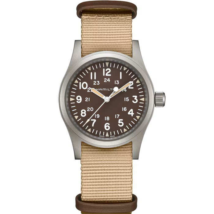 Khaki Field Mechanical Ligth Brown | Hamilton | Luby 