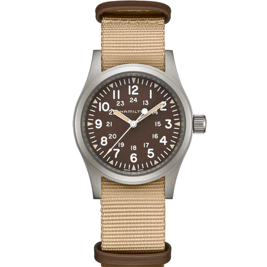 Khaki Field Mechanical Ligth Brown | Hamilton | Luby 