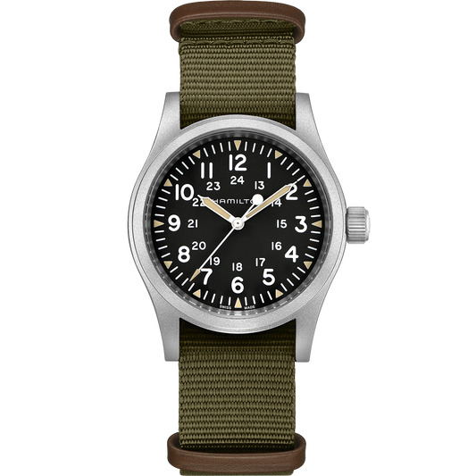 Khaki Field Mechanical (Silver/Green) | Hamilton | Luby 