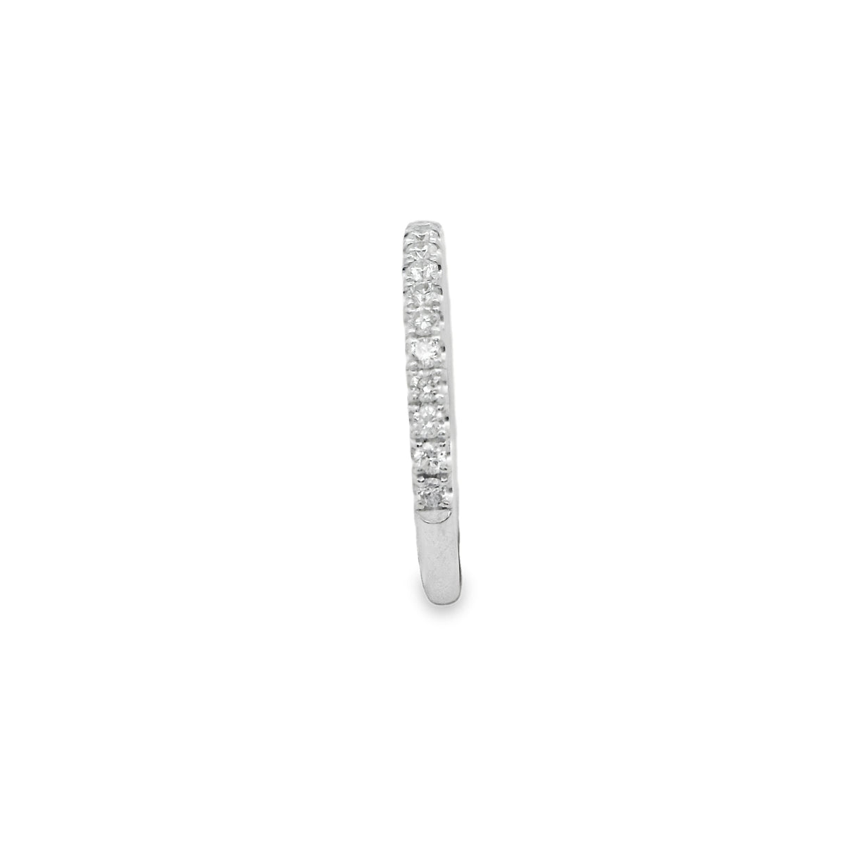Zeghani White Gold Scallop Setting Wedding Band | Zeghani | Luby 