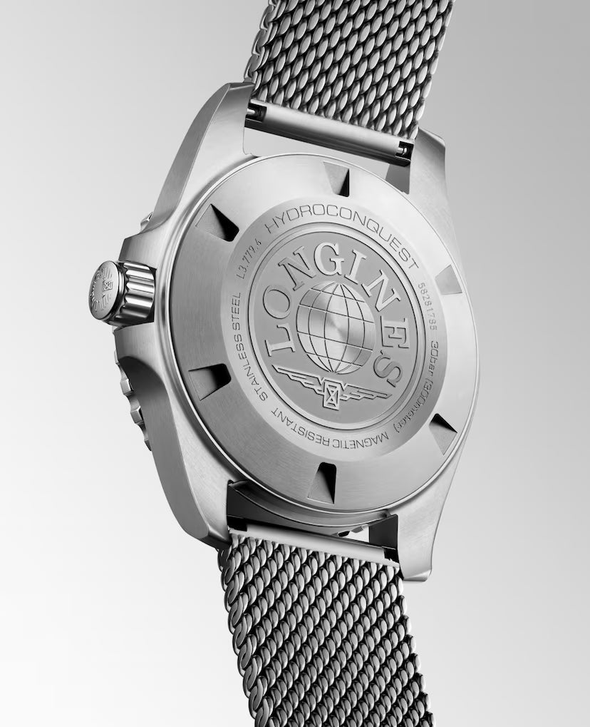 HYDROCONQUEST 39MM BLACK DIAL/ GREY CERAMIC BEZEL