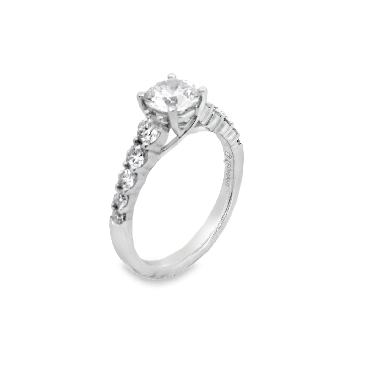 Zeghani 14K Diamond Straight Engagement Ring | Zeghani | Luby 