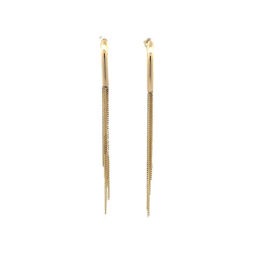 14K Gold Cascade Earrings