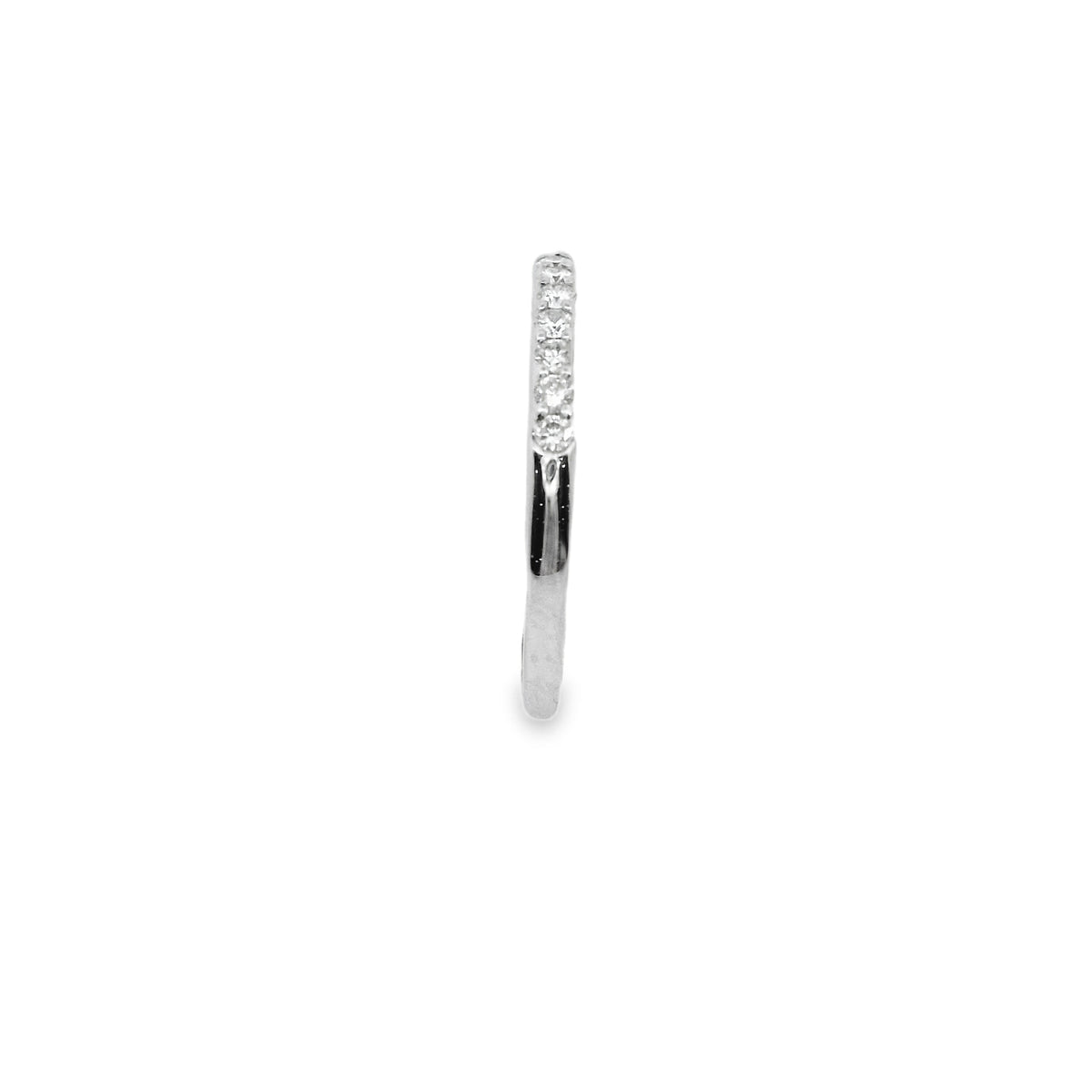 Zeghani White Gold Shared Prong Setting Wedding Band | Zeghani | Luby 