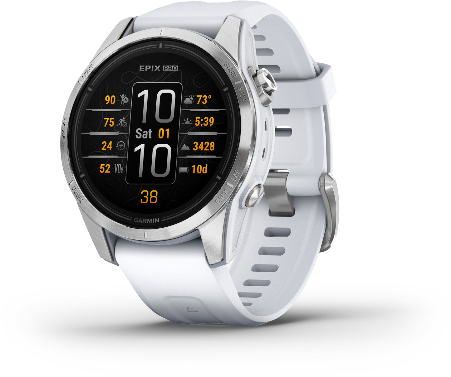 Epix™ Pro (Gen 2) – Standard Edition | 42 mm Silver with Whitestone Band | Garmin | Luby 