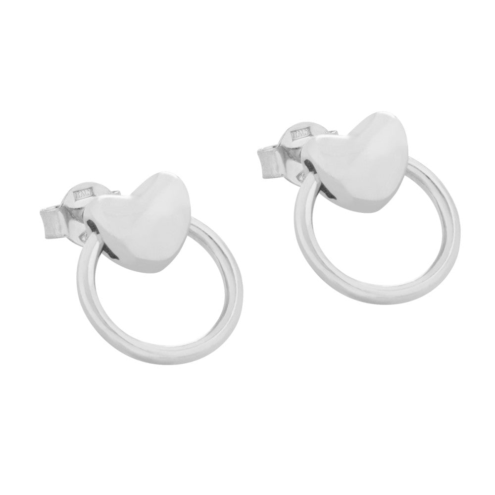 Orecchini Cerchio A Cuore - My Little Emotion