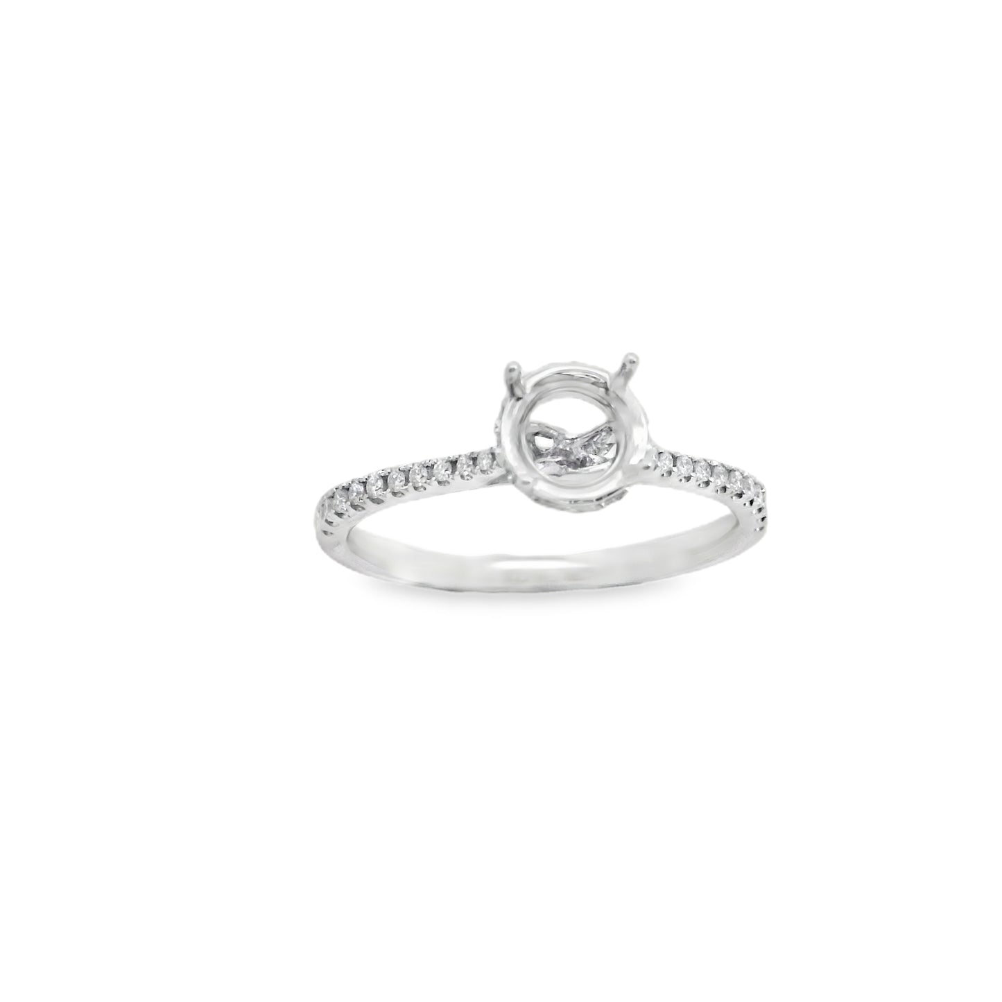 Zeghani 14k Diamond Under Halo Engagement Ring | Zeghani | Luby 