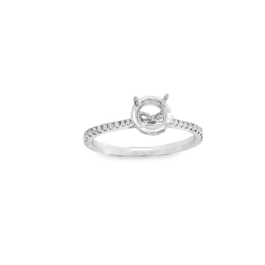 Zeghani 14k Diamond Under Halo Engagement Ring | Zeghani | Luby 