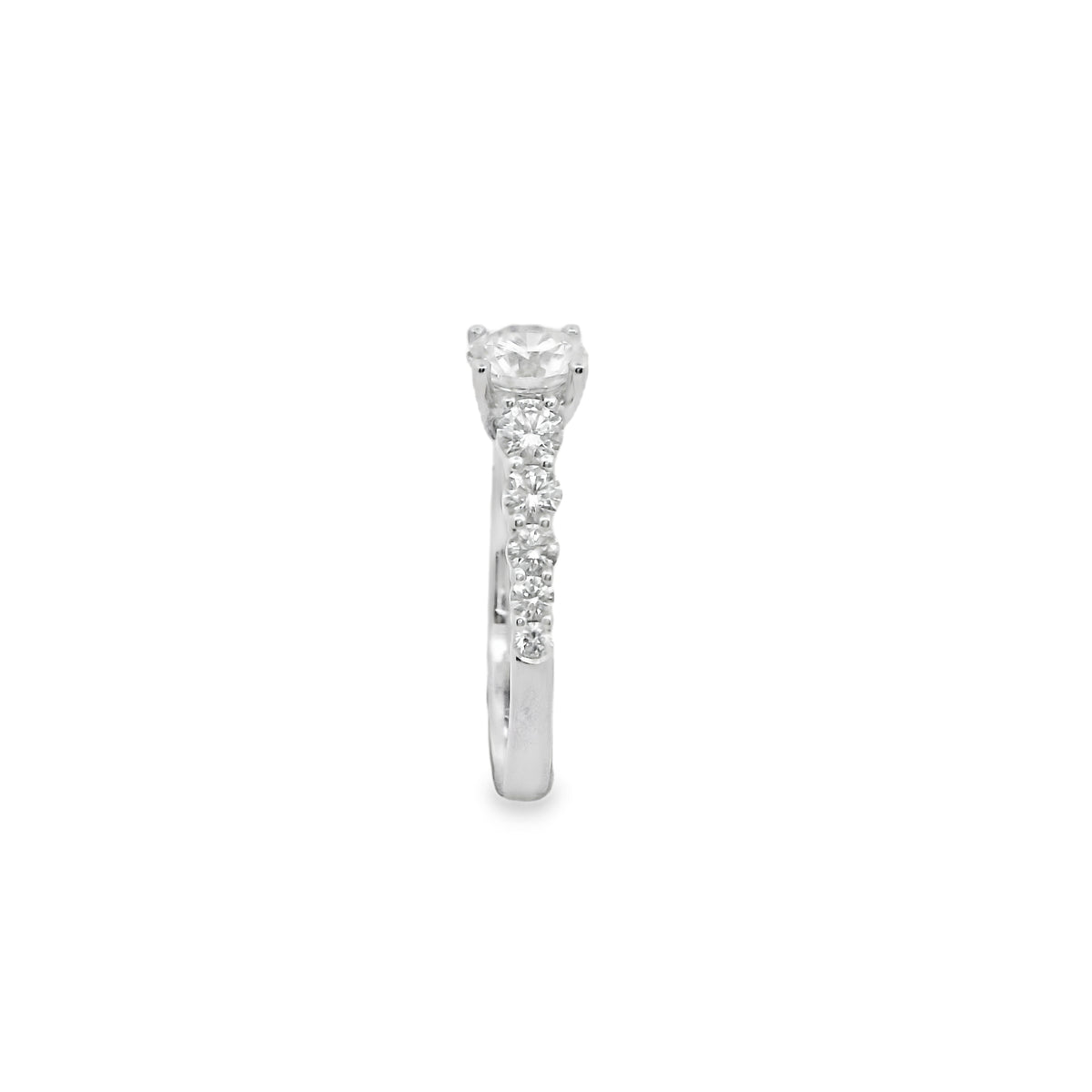 Zeghani 14K Diamond Straight Engagement Ring | Zeghani | Luby 