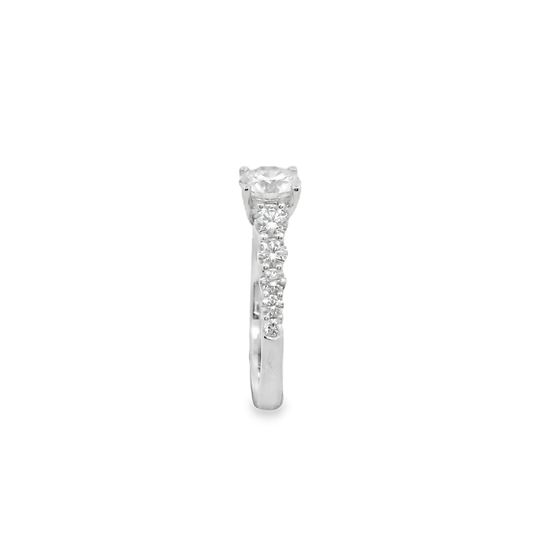 Zeghani 14K Diamond Straight Engagement Ring | Zeghani | Luby 