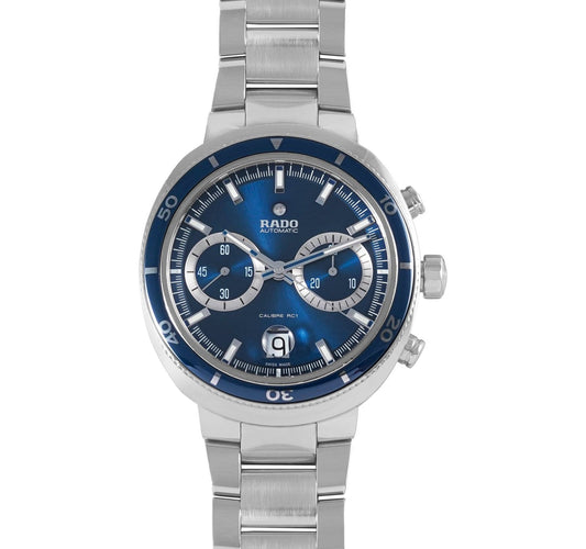 D-Star Automatic Chronograph (Silver-Blue)l | Rado | Luby 