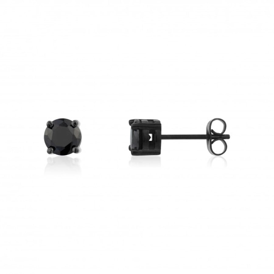 Black Stone Earring