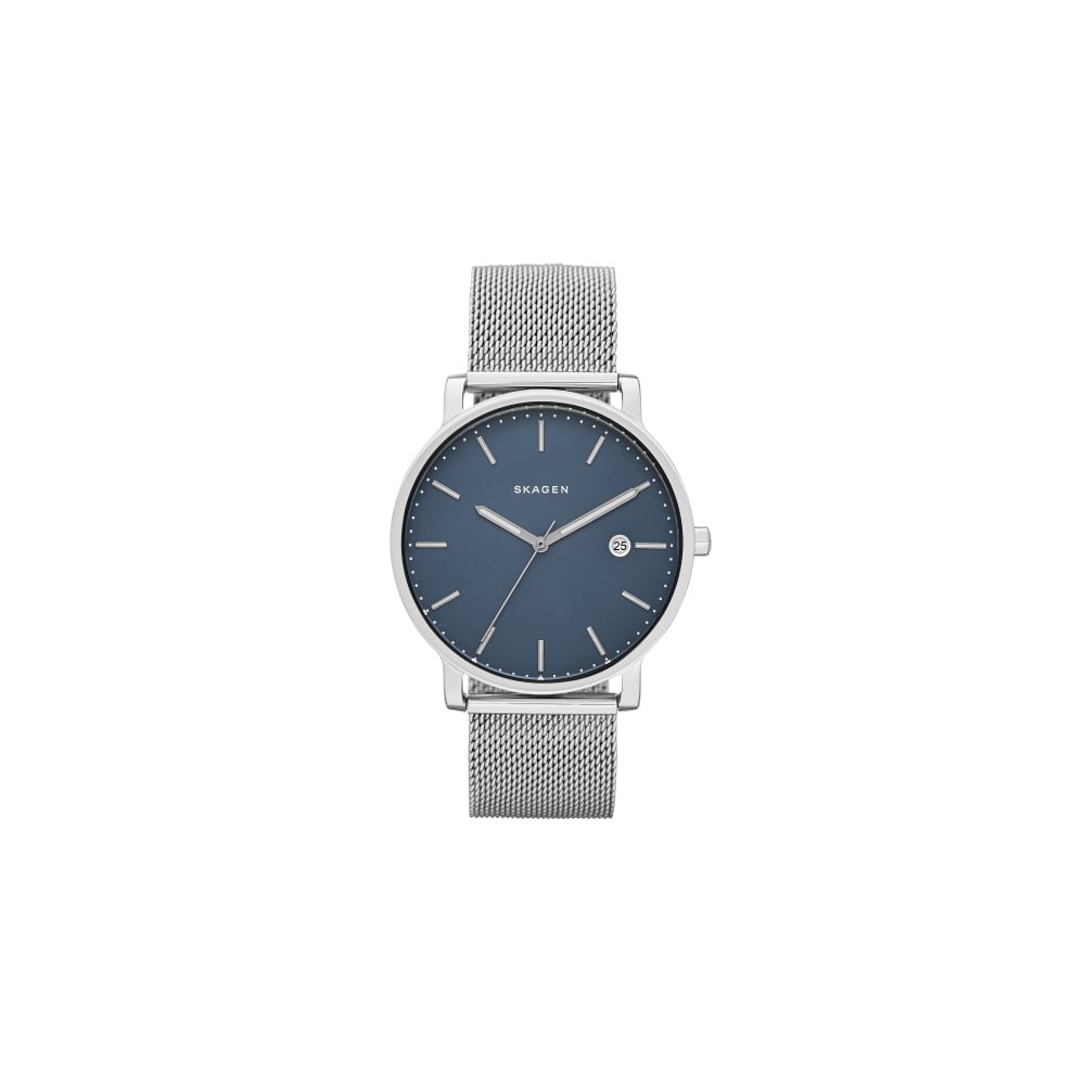 Hagen Mesh Watch (Silver/Blue) | Skagen | Luby 