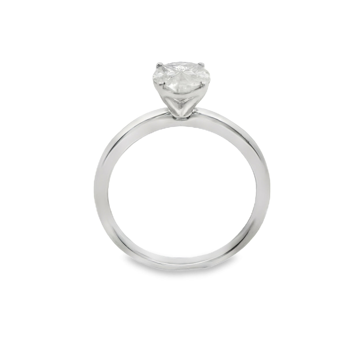 Zeghani White Gold Mosaic Cut Engagement Ring | Zeghani | Luby 