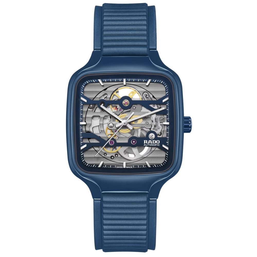 True Square Automatic Blue Skeleton