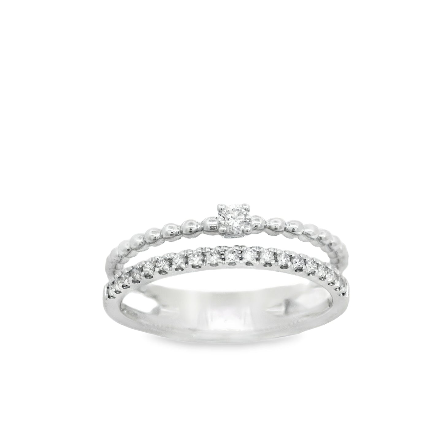 Zeghani 14K White Gold Fashion Right Hand Ring | Zeghani | Luby 