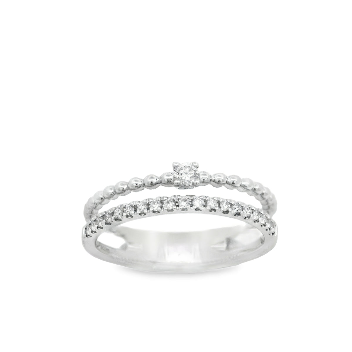 Zeghani 14K White Gold Fashion Right Hand Ring | Zeghani | Luby 