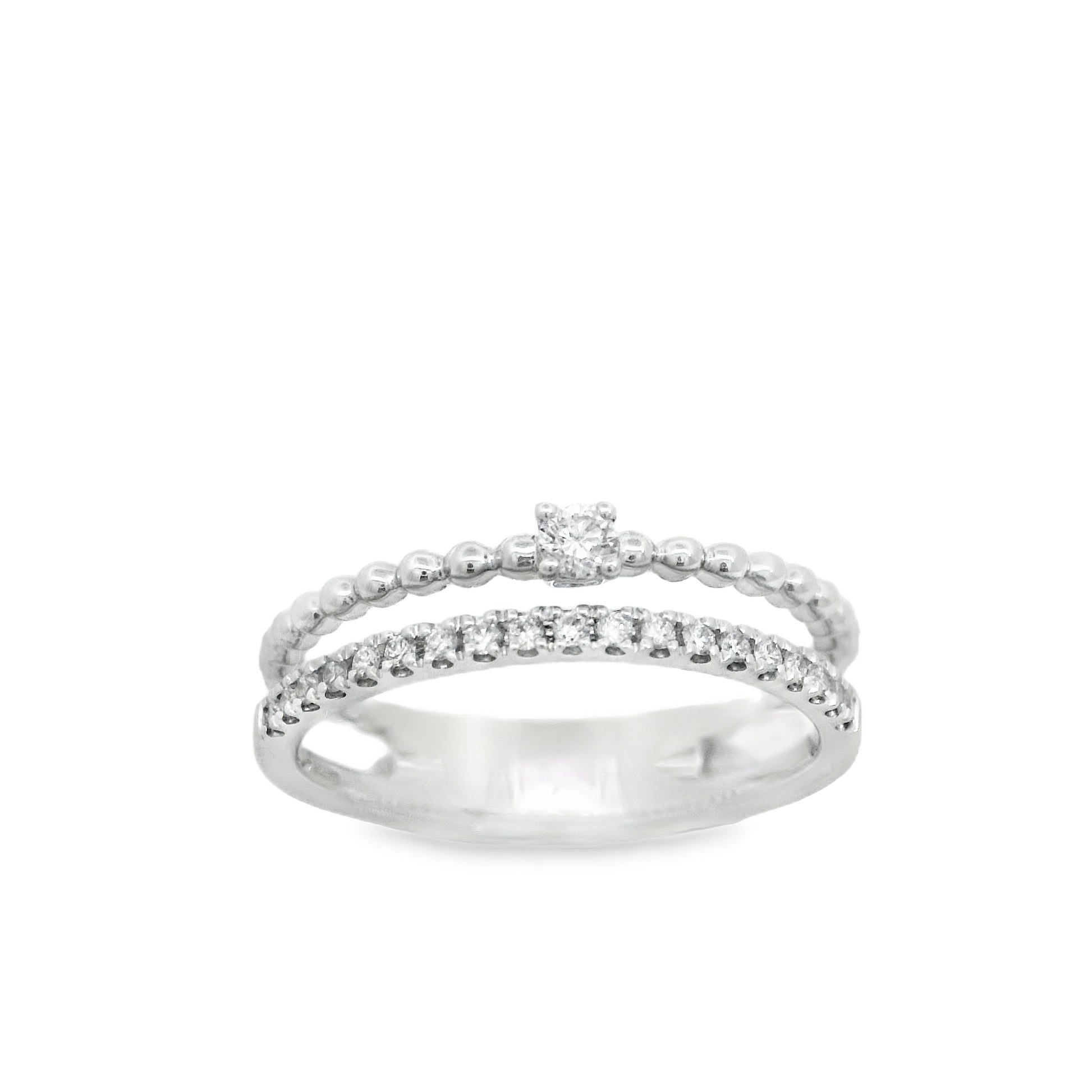 Zeghani 14K White Gold Fashion Right Hand Ring | Zeghani | Luby 